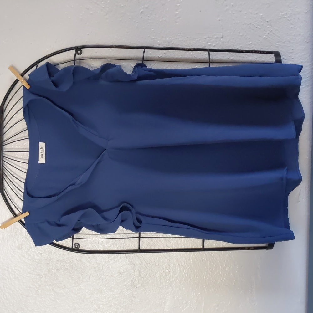 NWT Women's blue blouse, size large